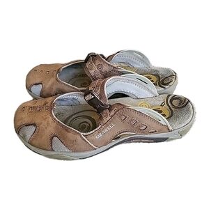 Merrell Siren Ginger Brindle Sandals Womens 10W Brown Leather Hiking Walking
